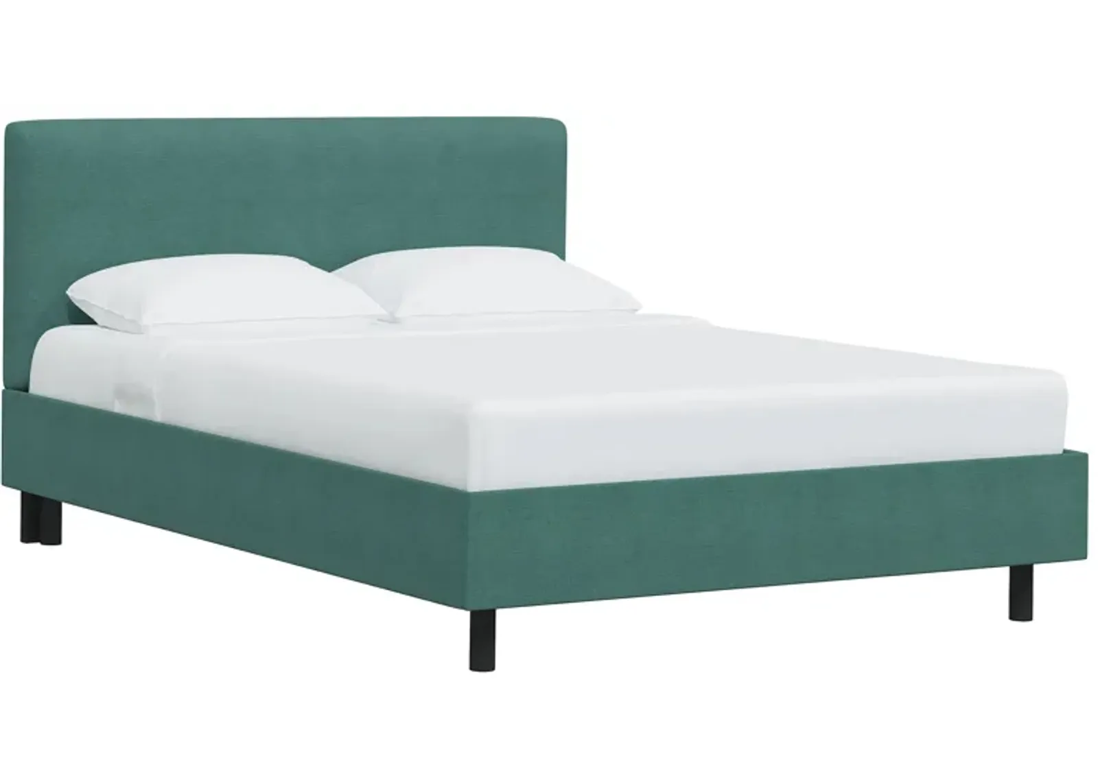 Valerie Platform Bed in Linen Laguna by Skyline