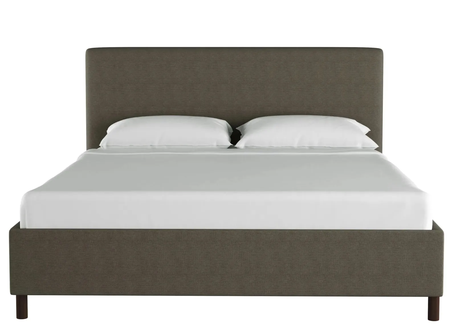 Valerie Platform Bed in Linen Slate by Skyline