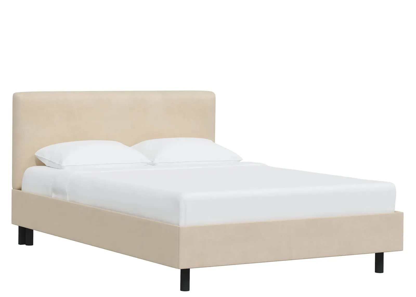 Valerie Platform Bed in Velvet Buckwheat by Skyline