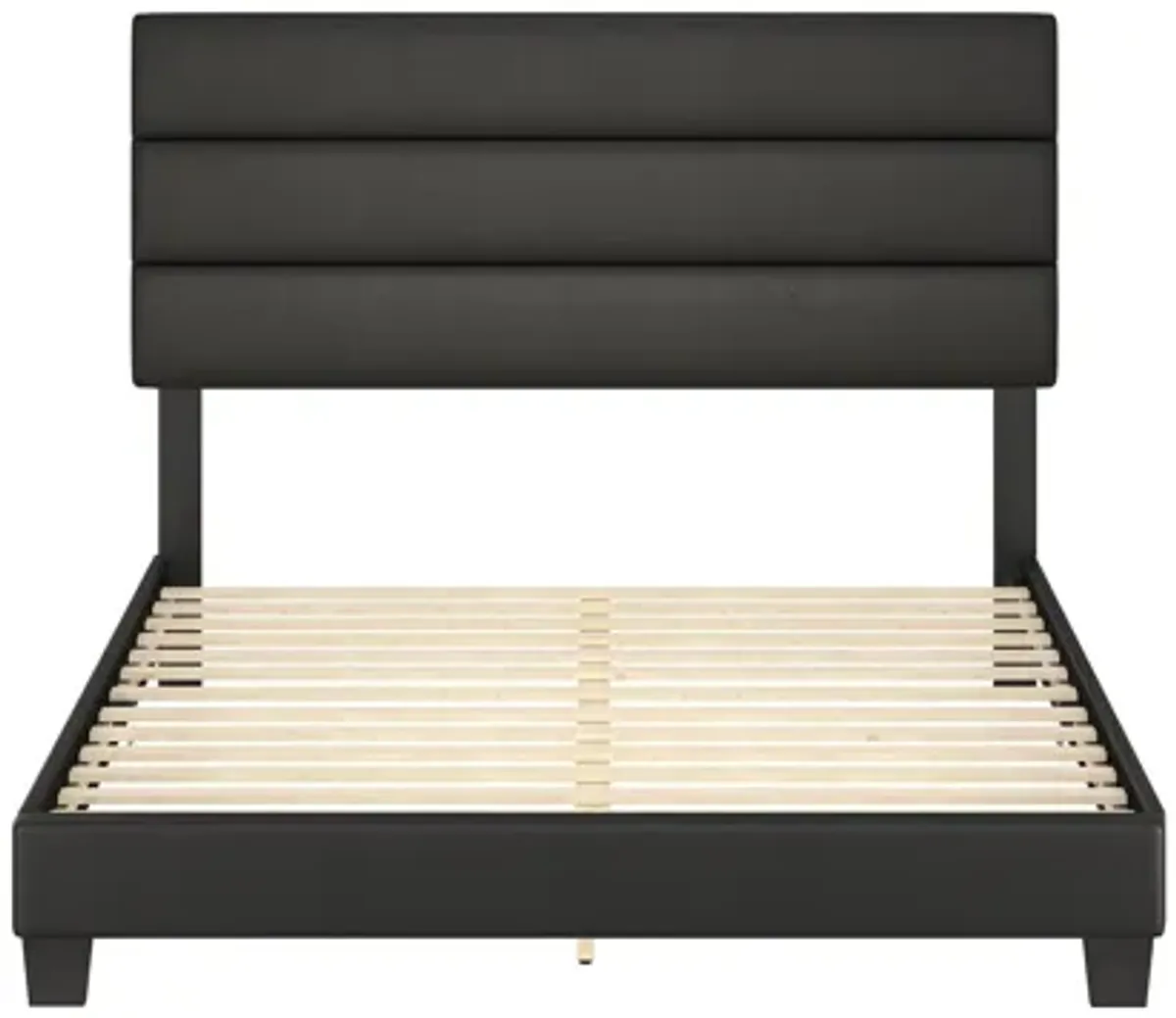 Parker Faux Leather Platform Bed