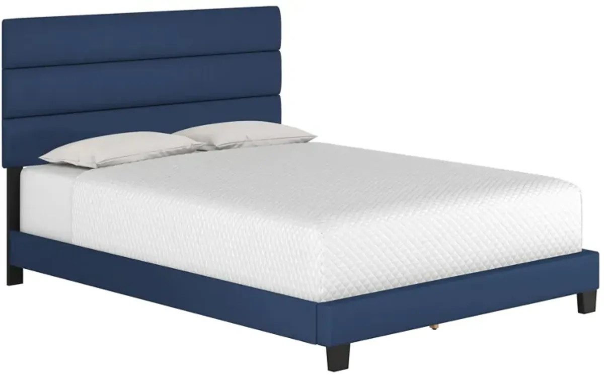 Parker Faux Leather Platform Bed