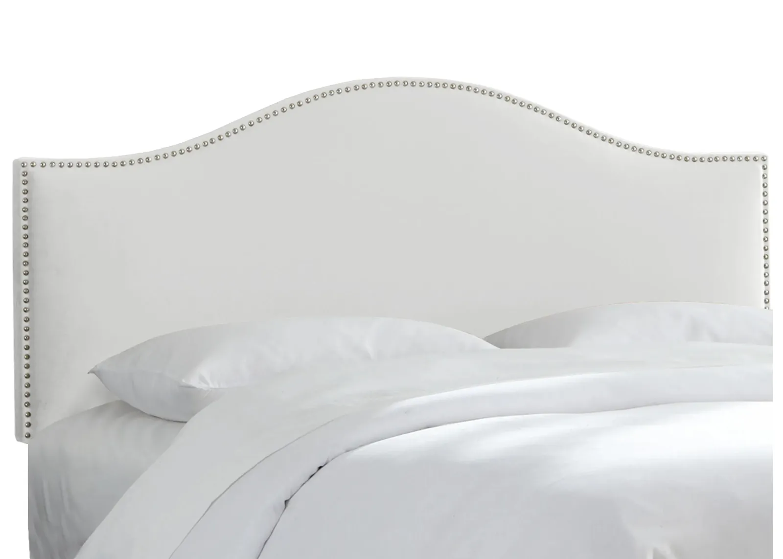 Alexander Headboard in Velvet White by Skyline