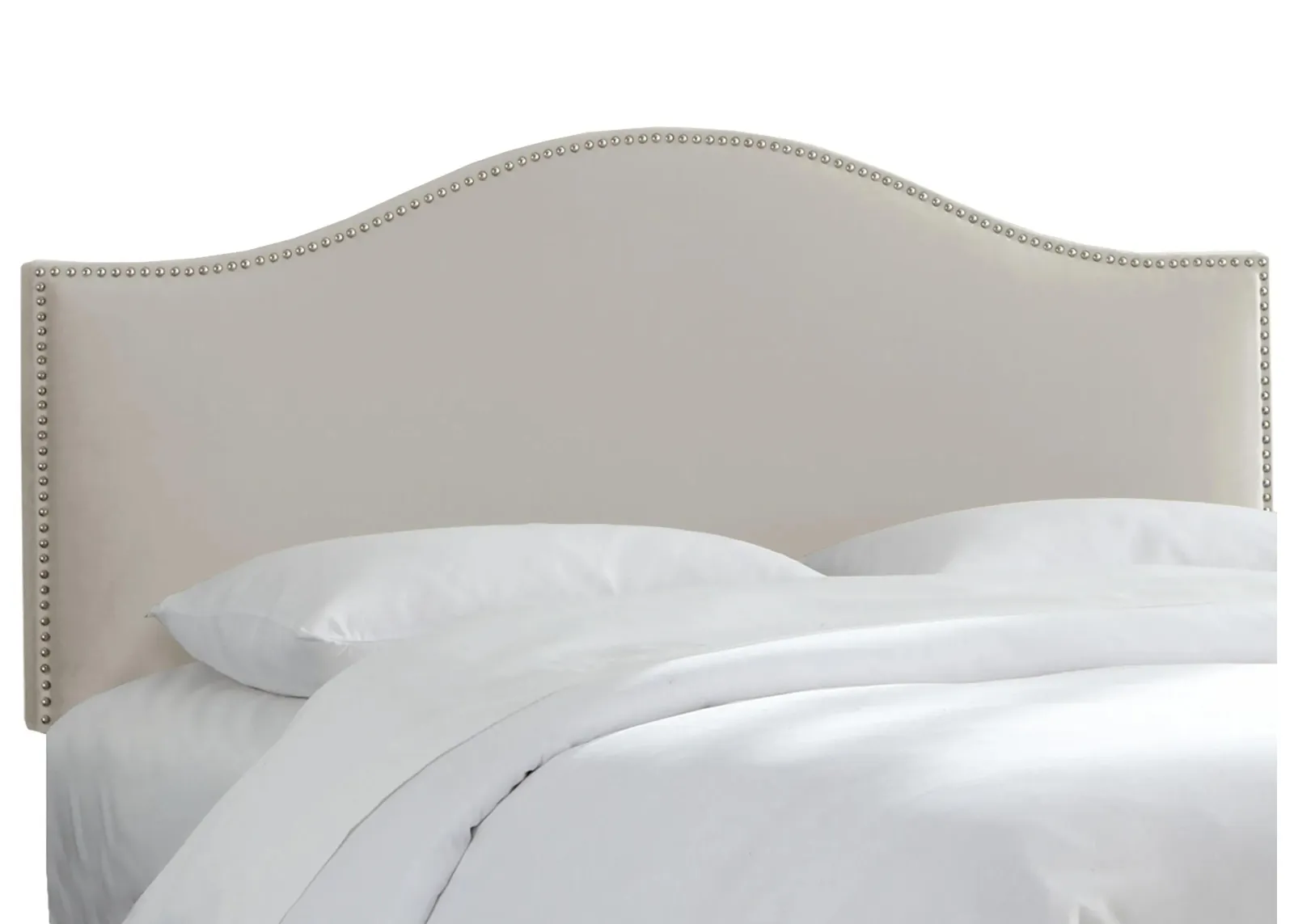 Alexander Headboard in Velvet Light Gray by Skyline