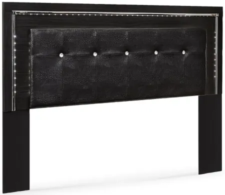 Kaydell King/California King Upholstered Panel Headboard in Black by Ashley Furniture