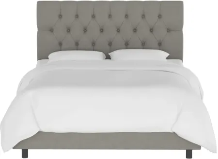 Blanchard Bed in Linen Gray by Skyline