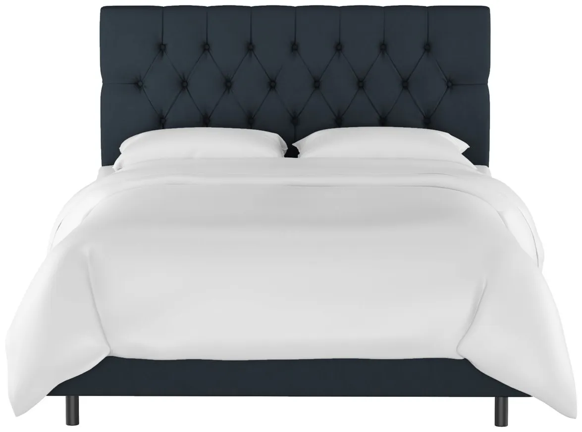 Blanchard Bed in Linen Navy by Skyline