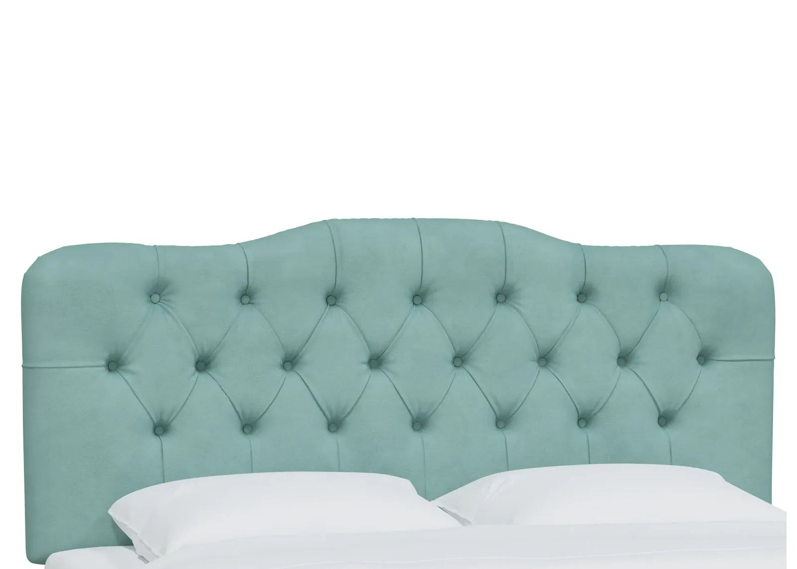 Argona Headboard in Velvet Caribbean by Skyline