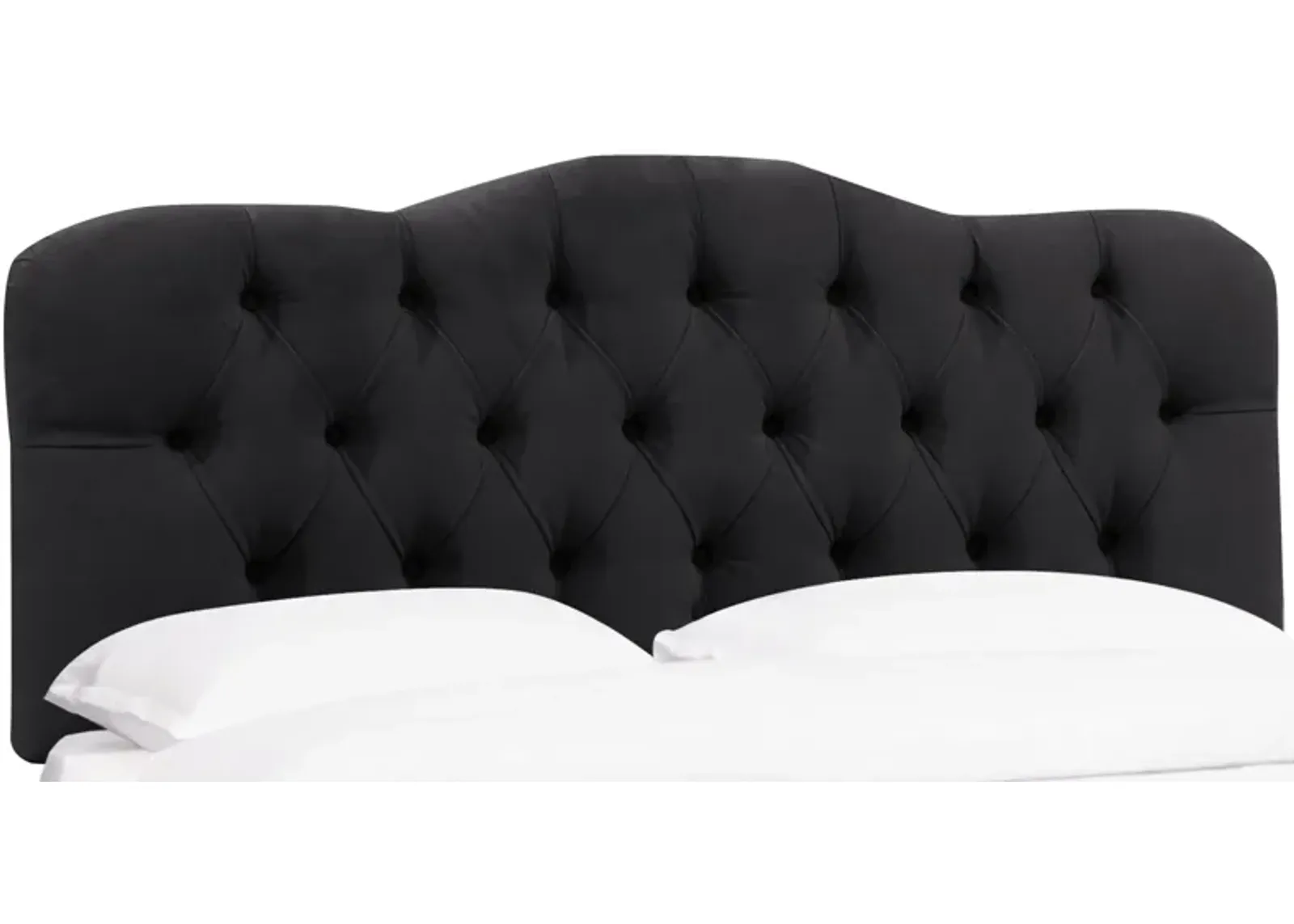 Argona Headboard in Velvet Black by Skyline