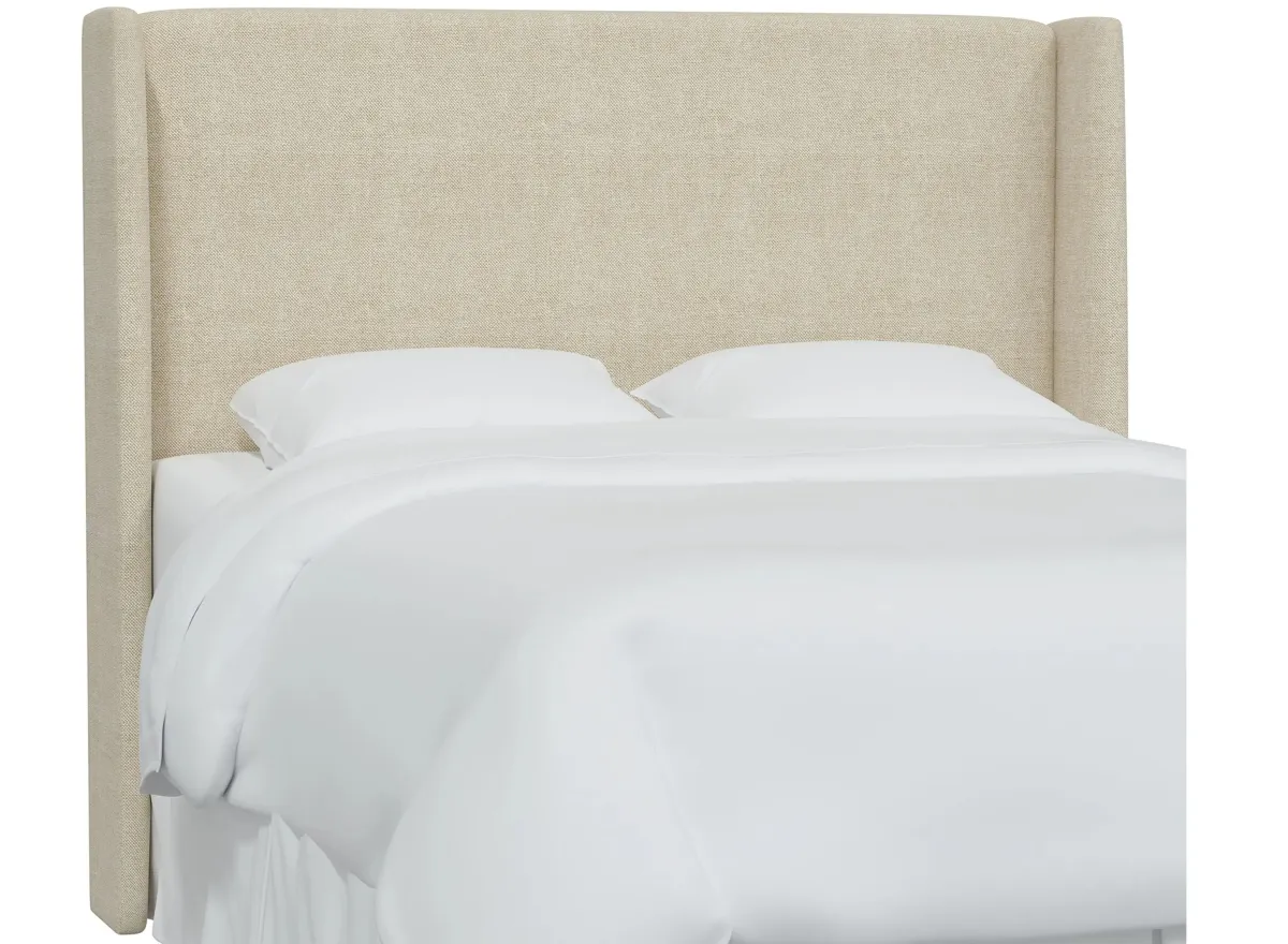 Ellison Wingback Headboard in Milsap Canvas by Skyline