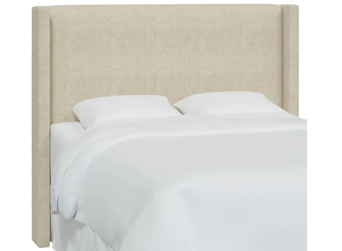 Hayley Wingback Headboard in Milsap Canvas by Skyline