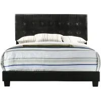 Caldwell Upholstered Panel Bed in Black by Glory Furniture
