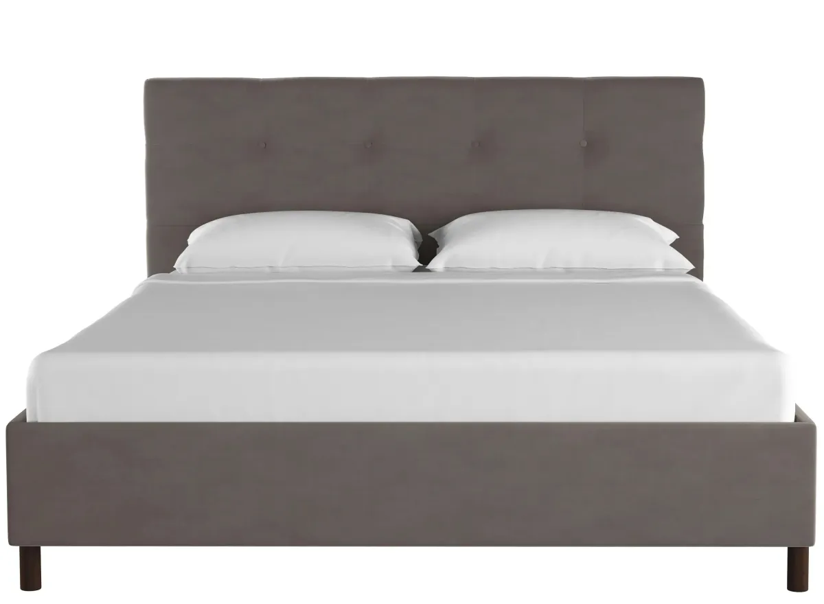 Nathan Platform Bed in Premier Charcoal by Skyline