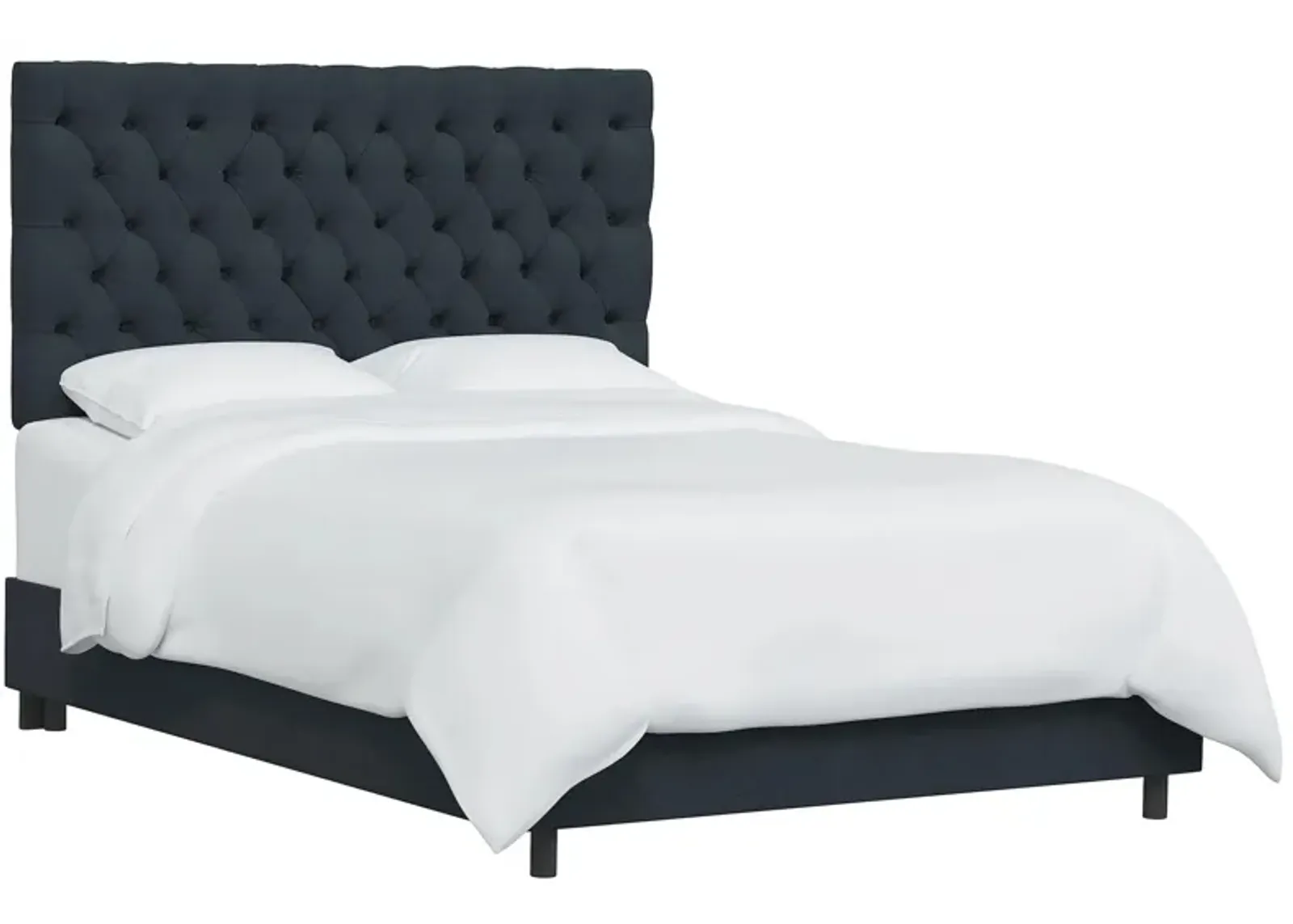 Queensbury Bed in Linen Navy by Skyline