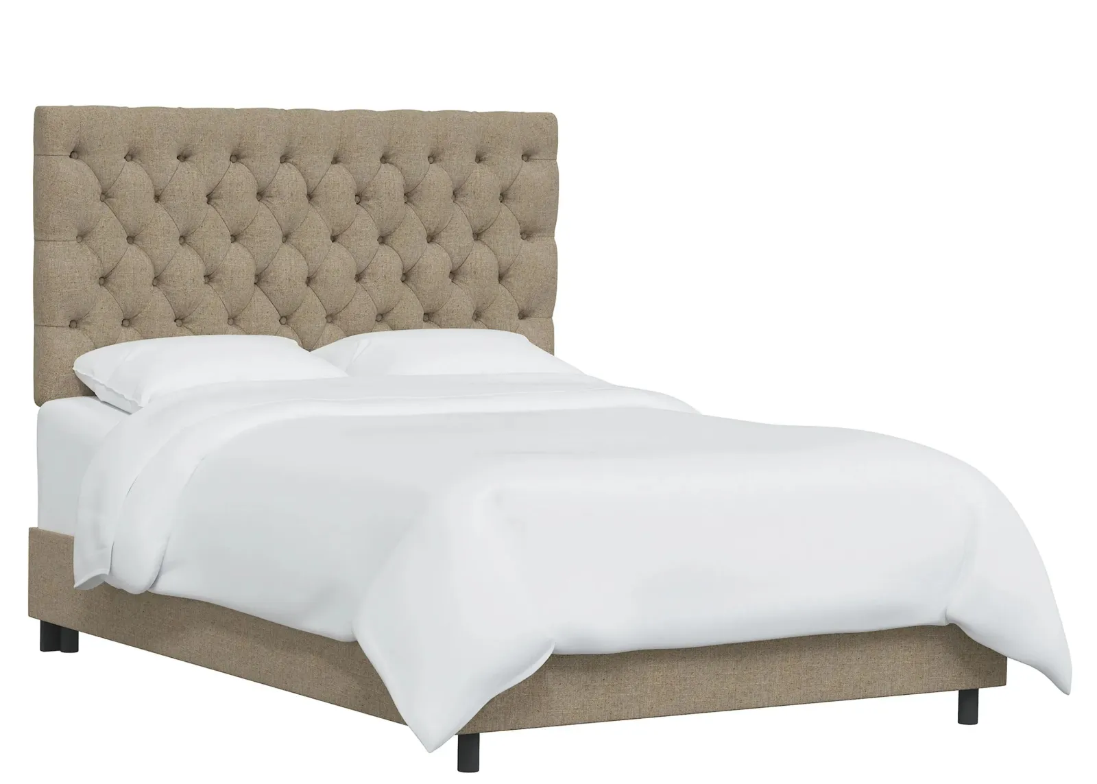 Queensbury Bed in Linen Sandstone by Skyline