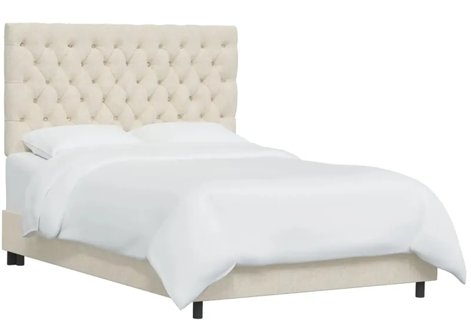 Queensbury Bed in Linen Talc by Skyline