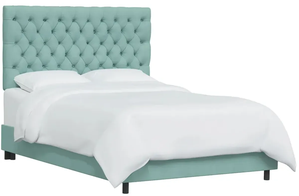 Queensbury Bed in Velvet Caribbean by Skyline