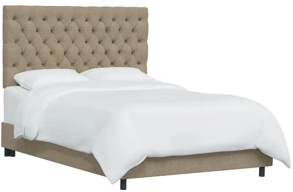 Queensbury Bed in Linen Sandstone by Skyline