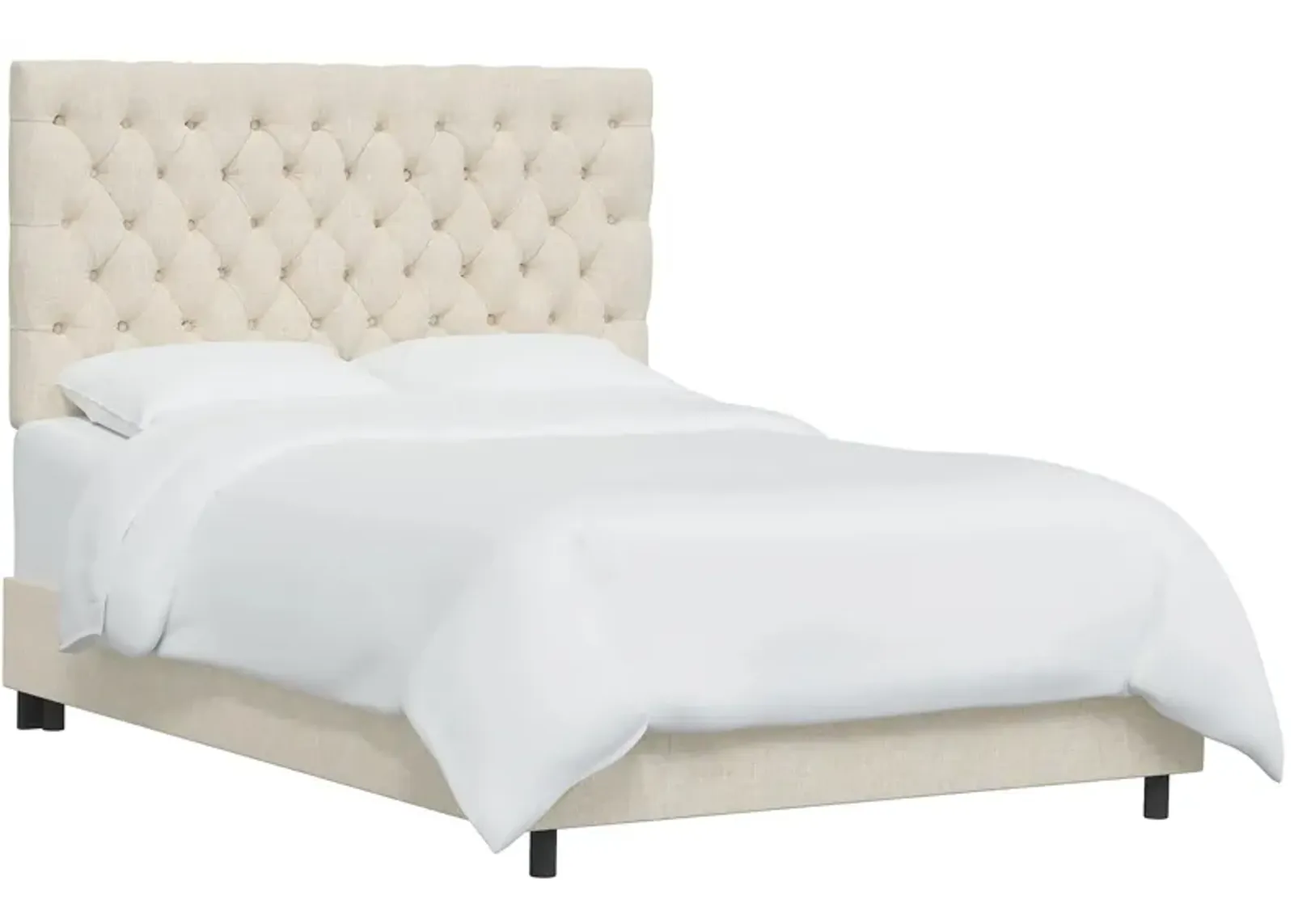 Queensbury Bed in Linen Talc by Skyline