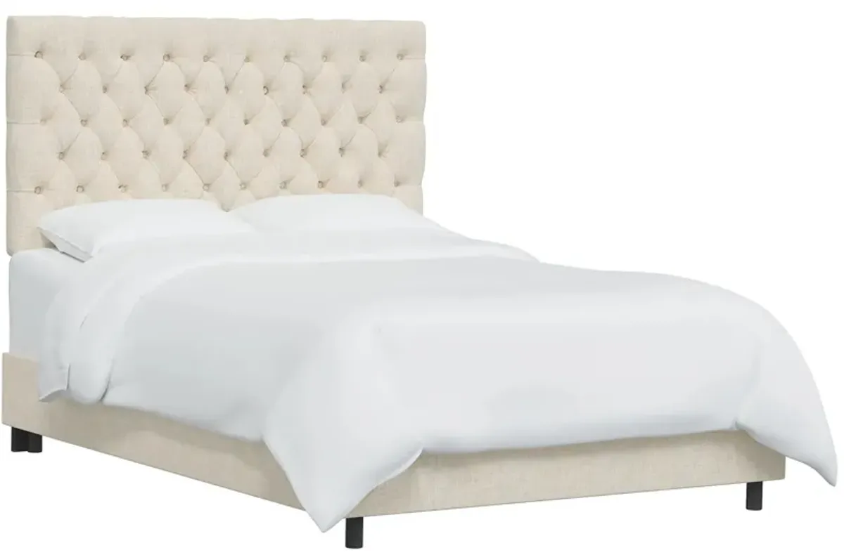 Queensbury Bed in Linen Talc by Skyline