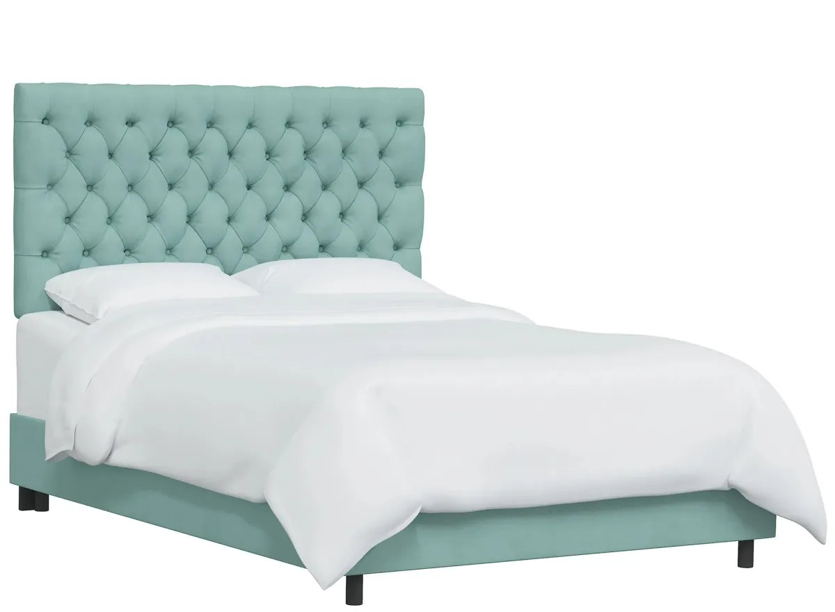 Queensbury Bed in Velvet Caribbean by Skyline