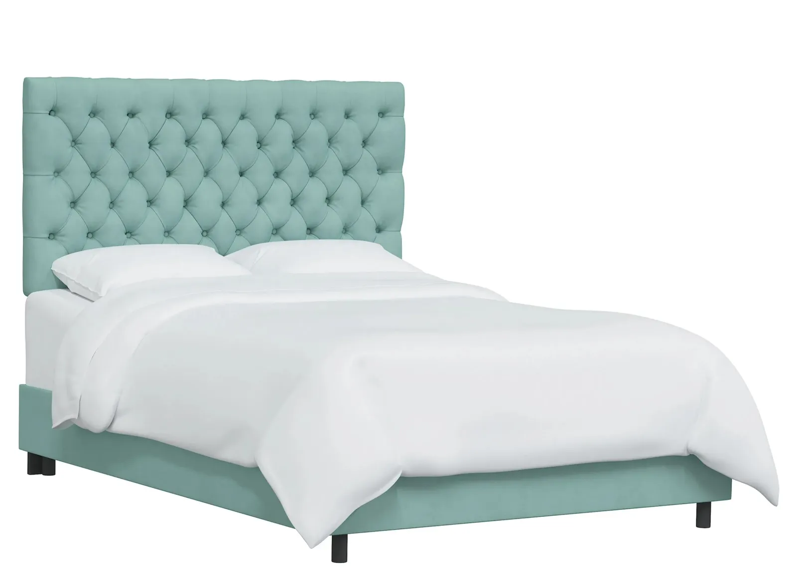 Queensbury Bed in Velvet Caribbean by Skyline