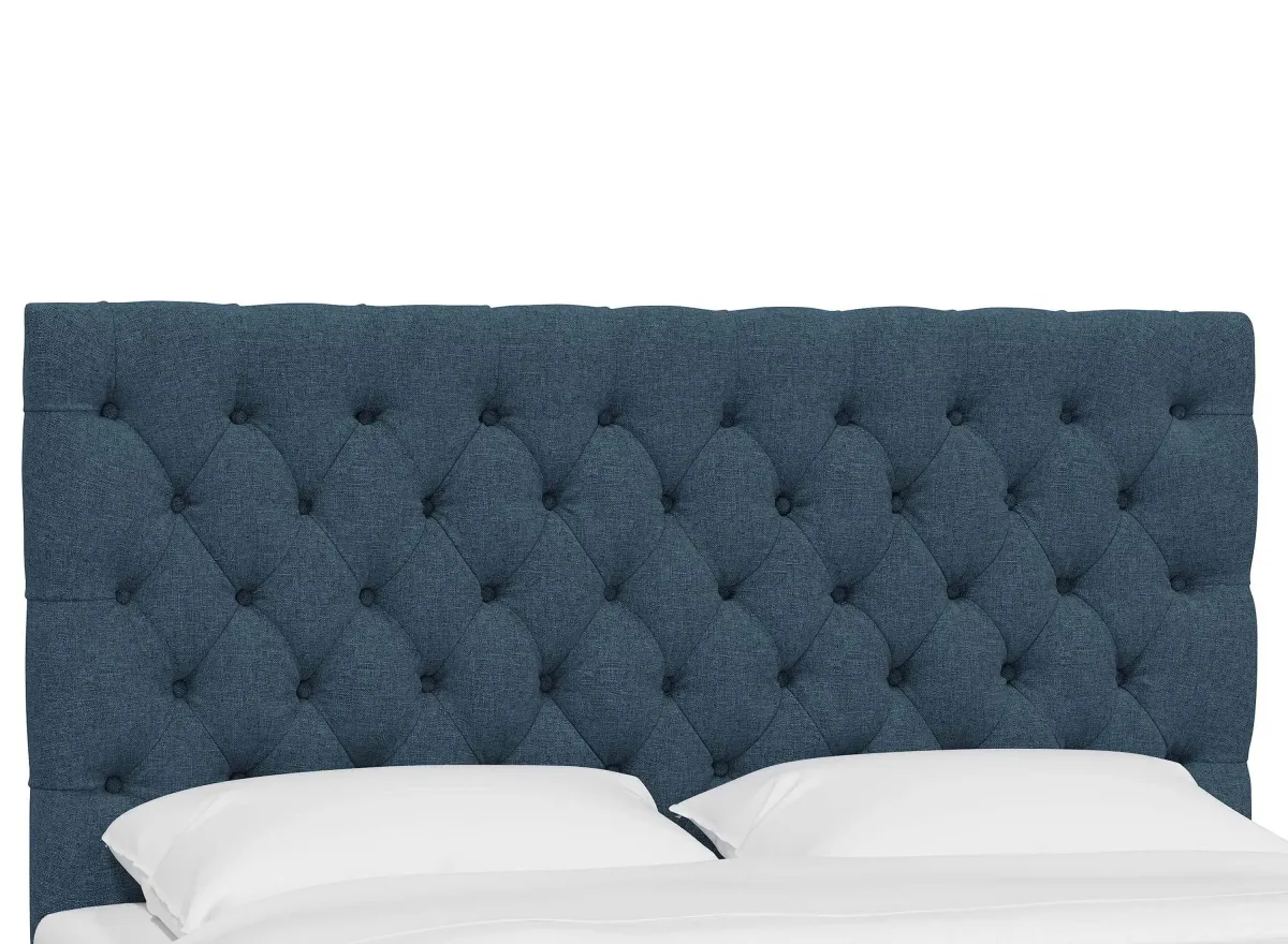 Queensbury Headboard in Zuma Navy by Skyline