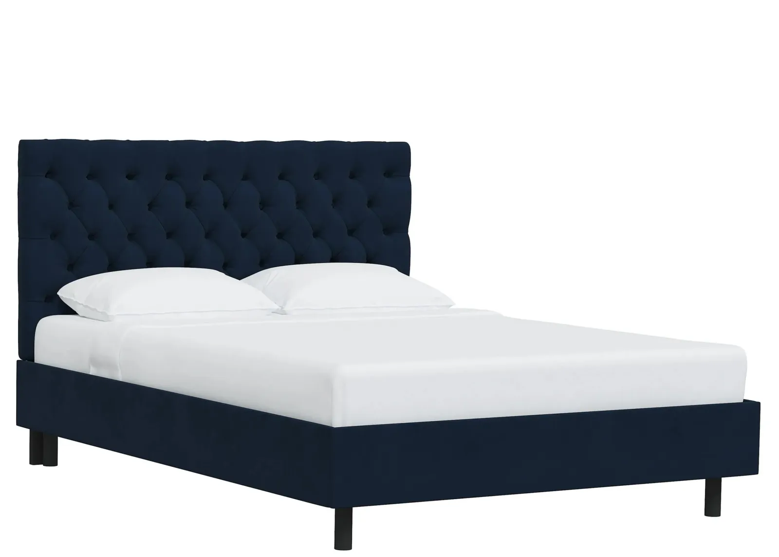 Queensbury Platform Bed in Velvet Ink by Skyline