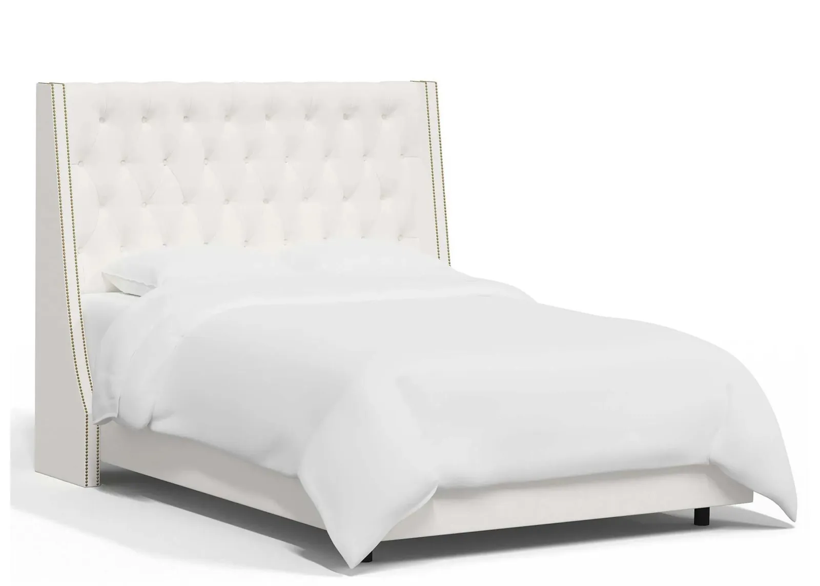 Sheridan Wingback Bed in Zuma White by Skyline