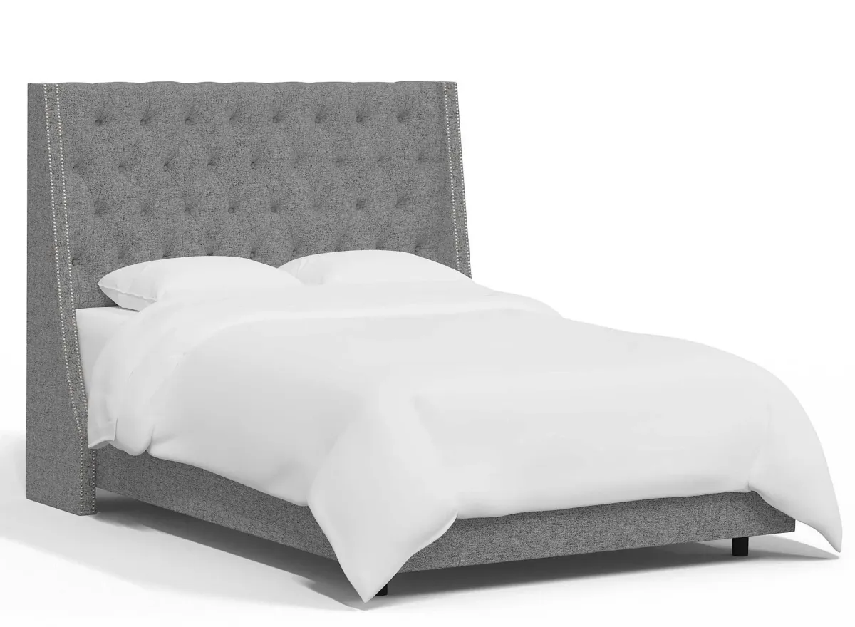 Sheridan Wingback Bed in Zuma Pumice by Skyline