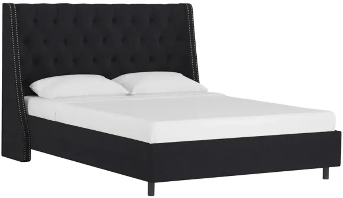 Sheridan Wingback Platform Bed