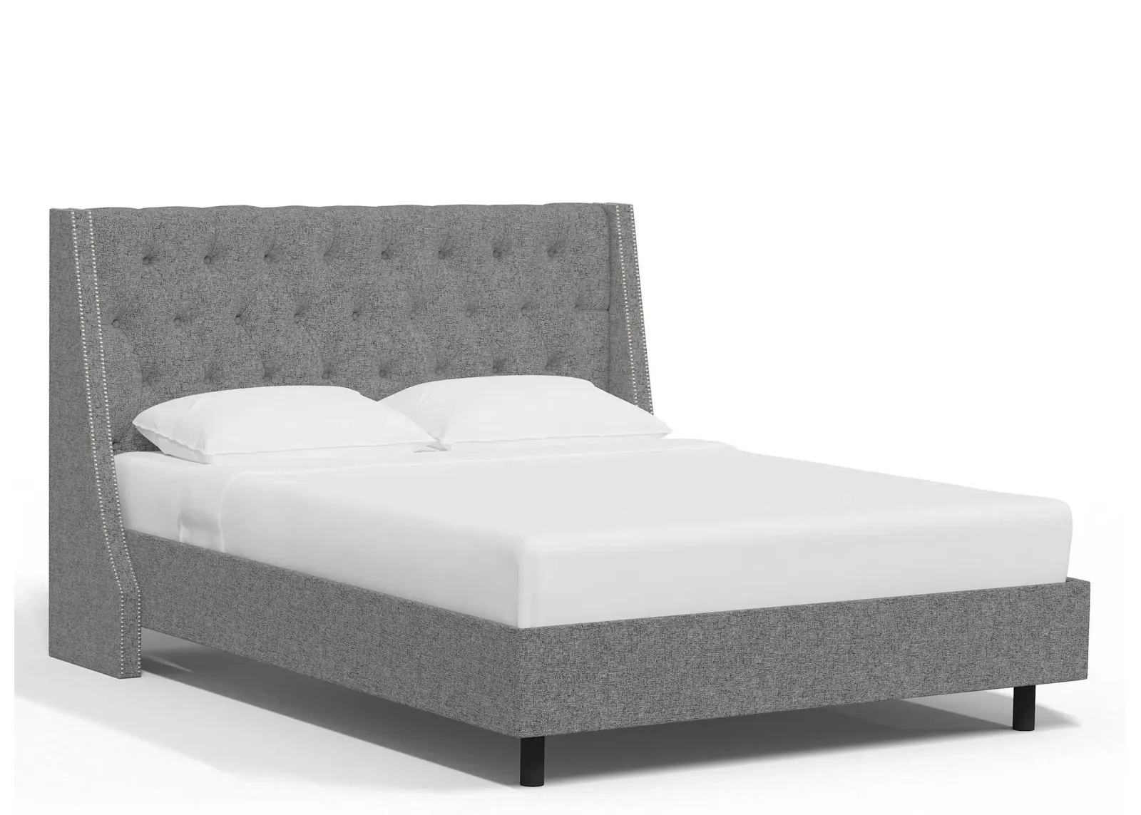 Sheridan Wingback Platform Bed in Zuma Pumice by Skyline