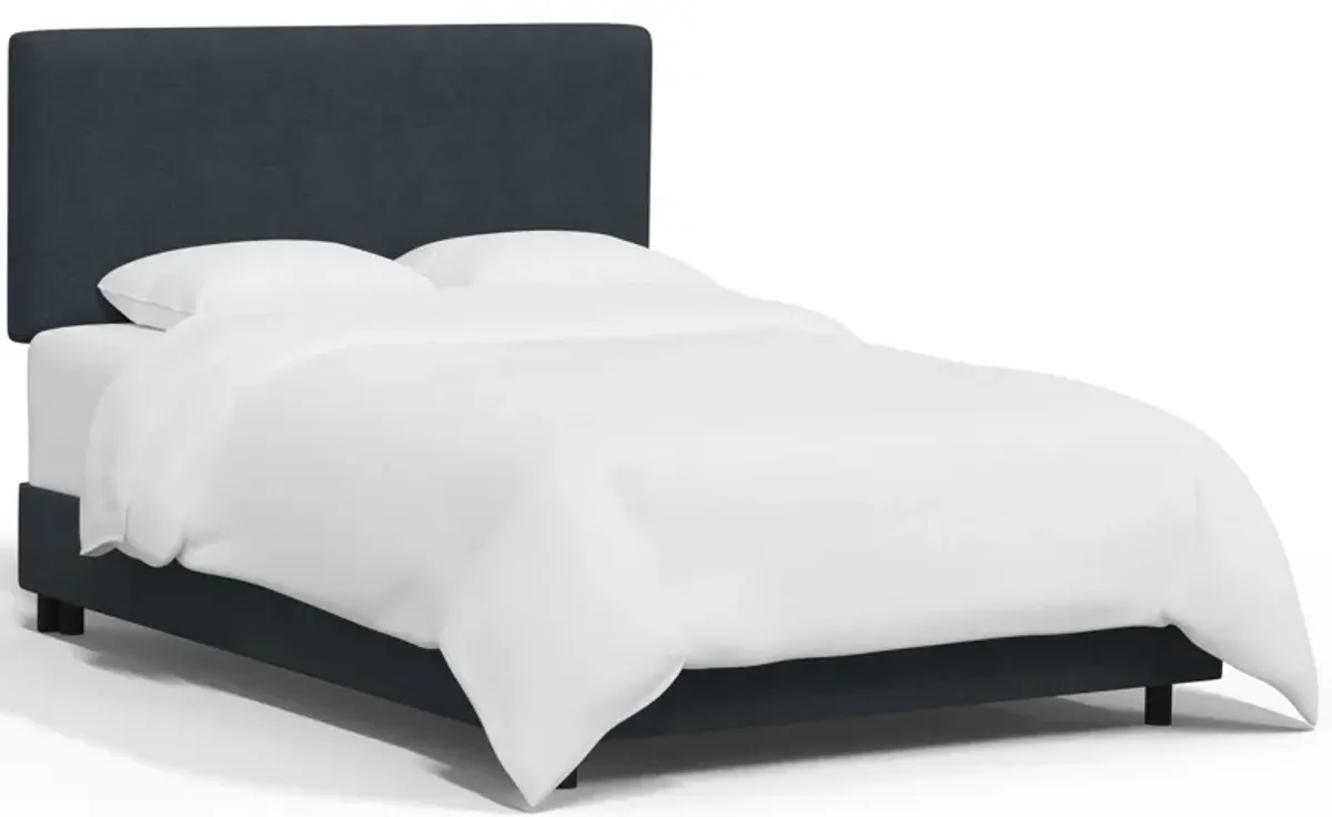 Valerie Bed in Linen Navy by Skyline