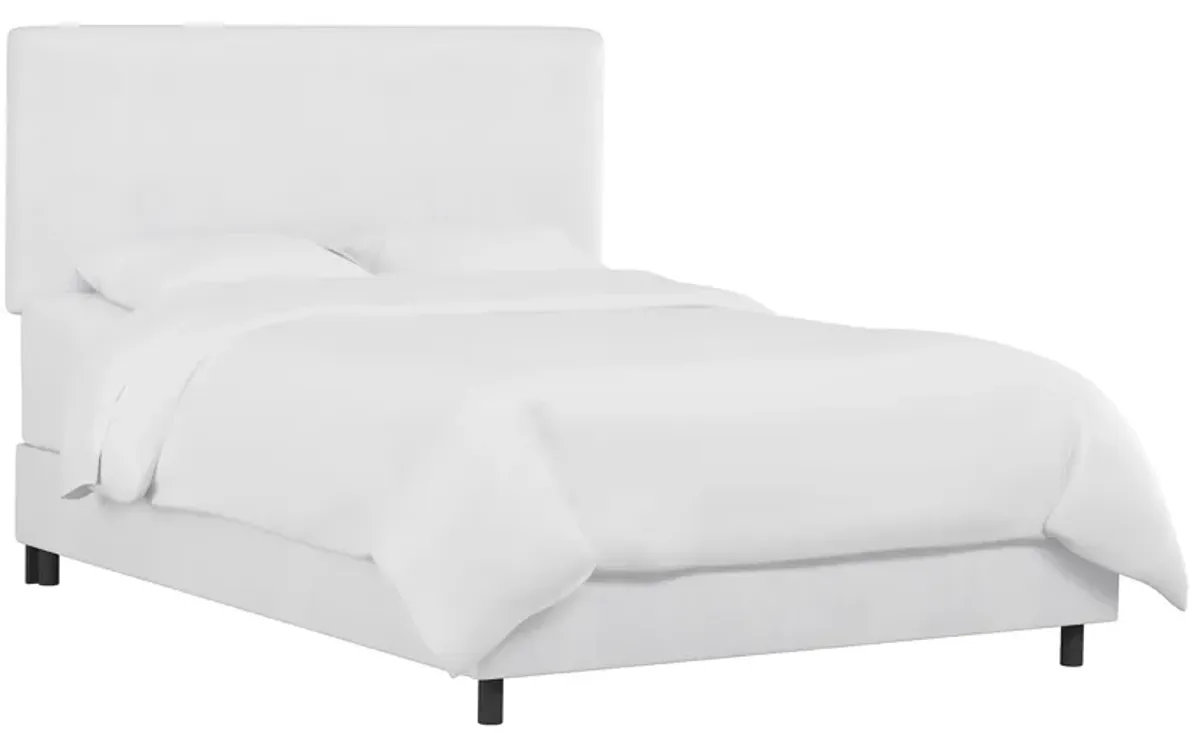 Valerie Bed in Velvet White by Skyline