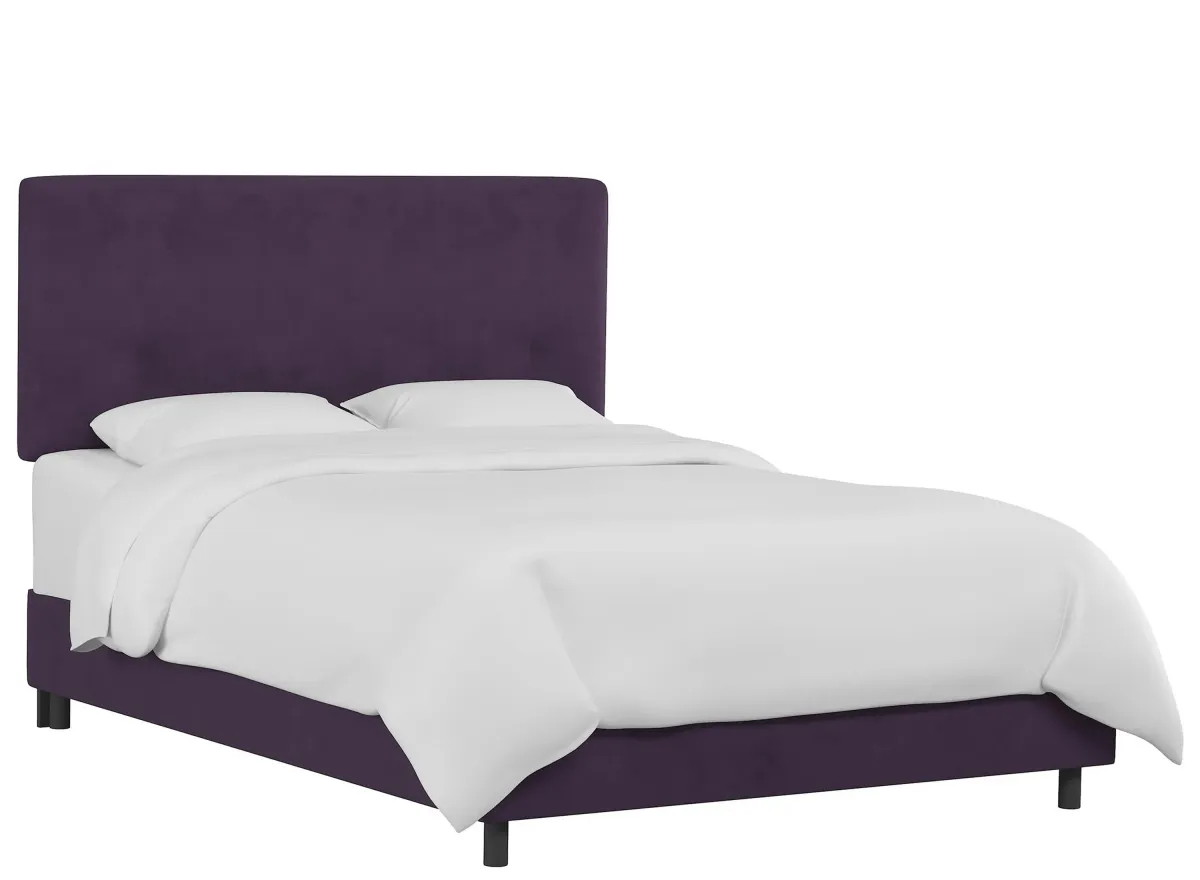 Valerie Bed in Velvet Aubergine by Skyline