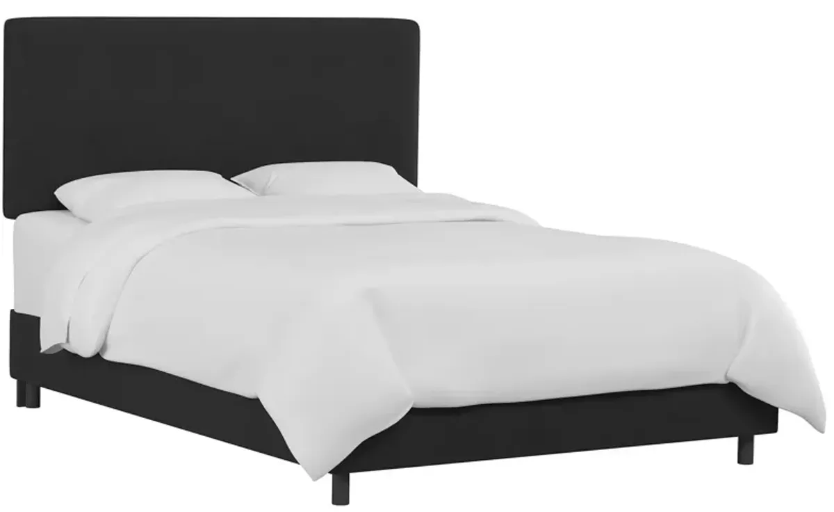 Valerie Bed in Velvet Black by Skyline