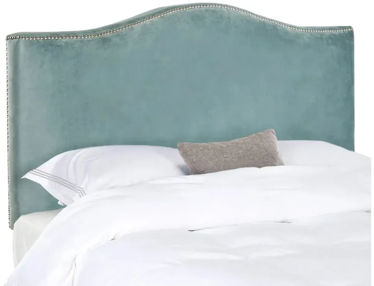 Jeneve Upholstered Headboard in Wedgwood Blue by Safavieh