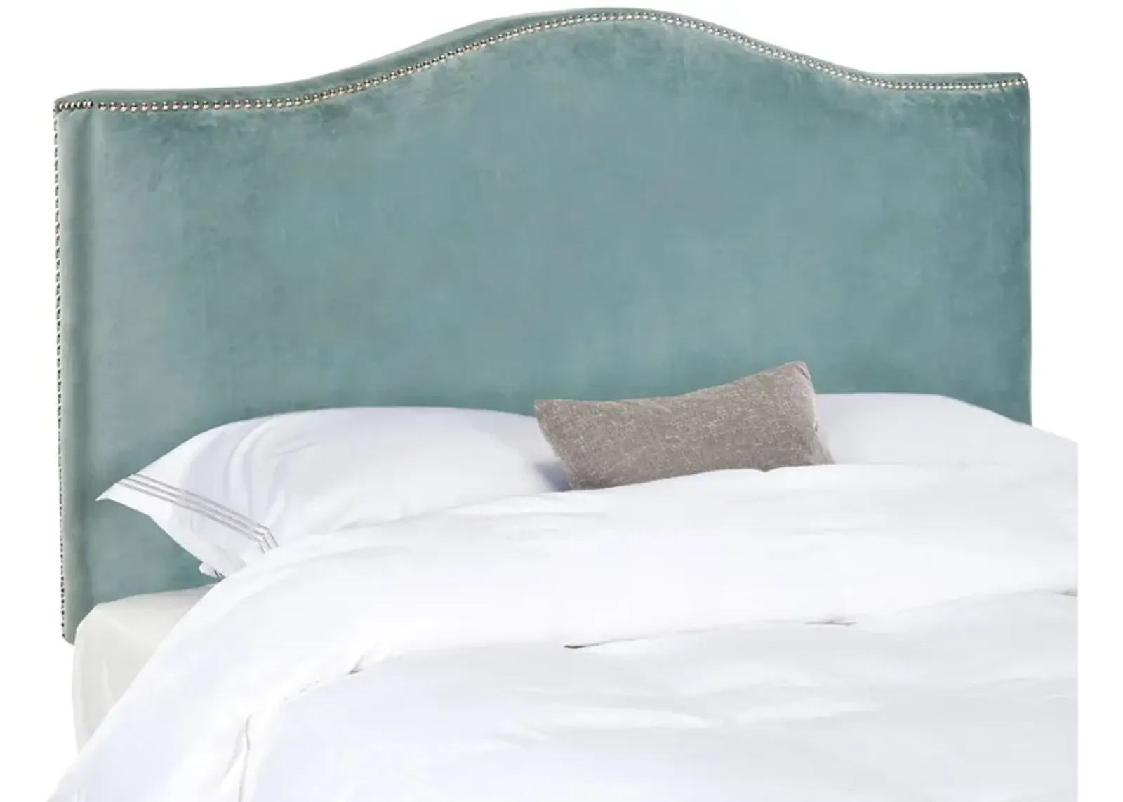 Jeneve Upholstered Headboard in Wedgwood Blue by Safavieh