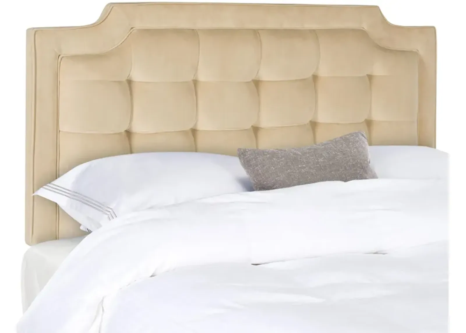 Sapphire Upholstered Headboard in Buckwheat by Safavieh