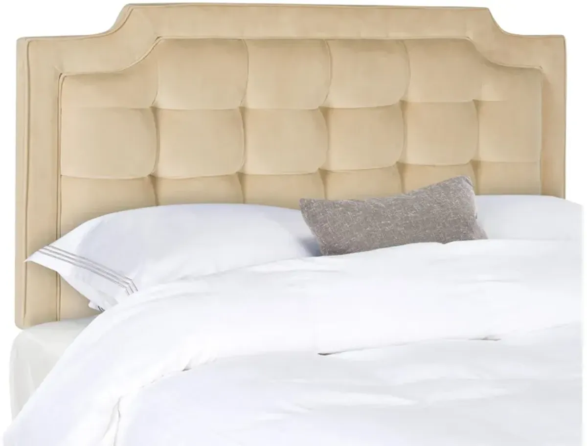 Sapphire Upholstered Headboard in Buckwheat by Safavieh