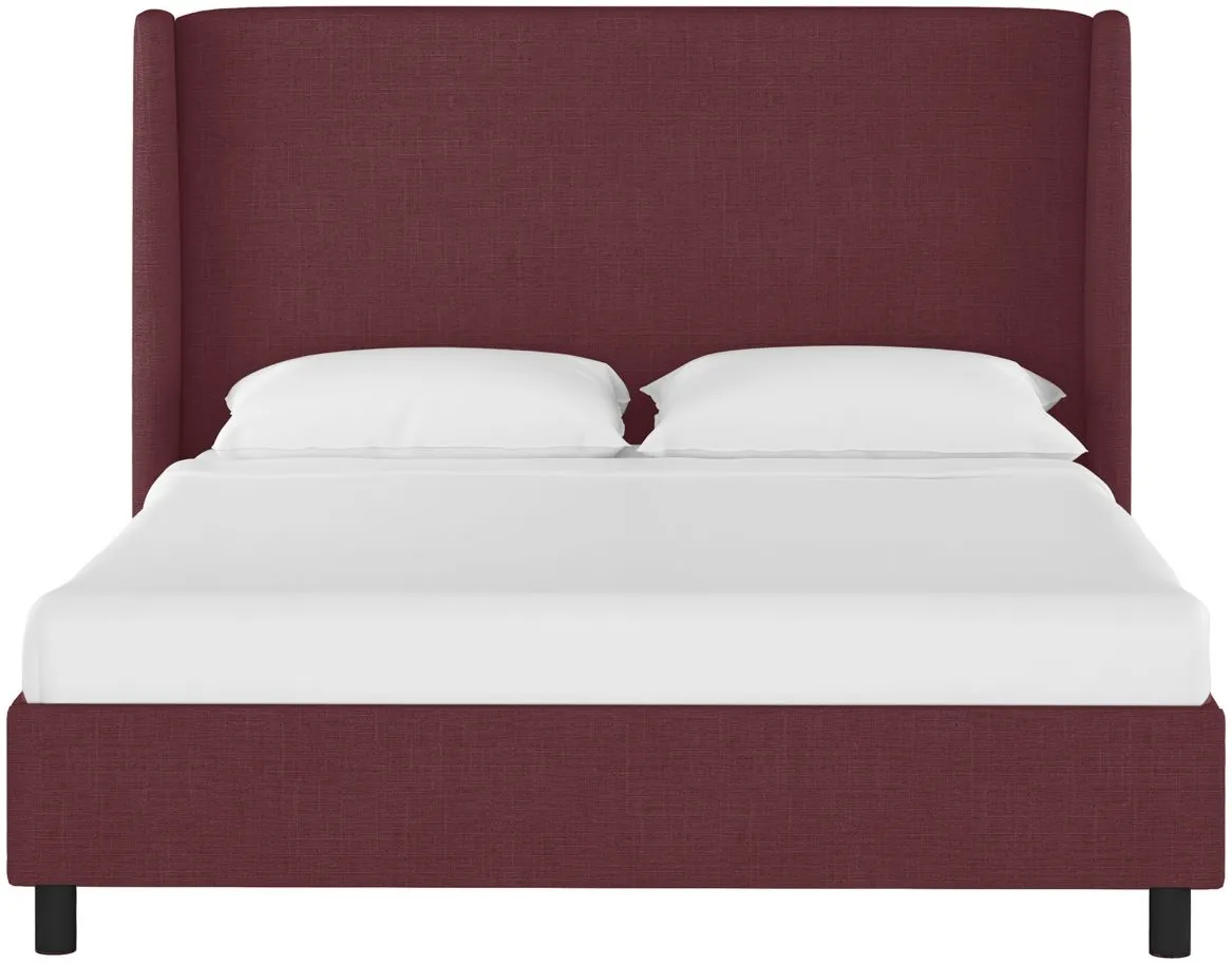 Ellison Platform Bed in Zuma Oxblood by Skyline