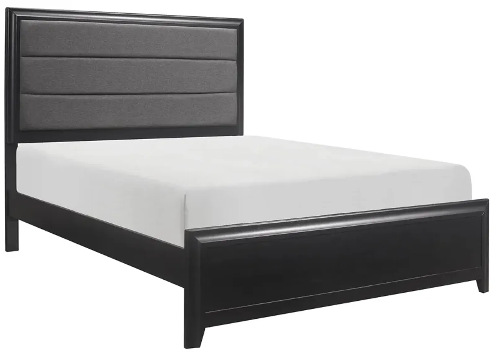 Sandpoint Upholstered Panel Bed in Espresso by Homelegance