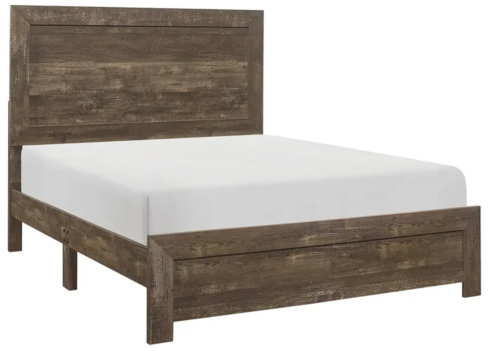 Bijou Panel Bed in Rustic Brown by Homelegance