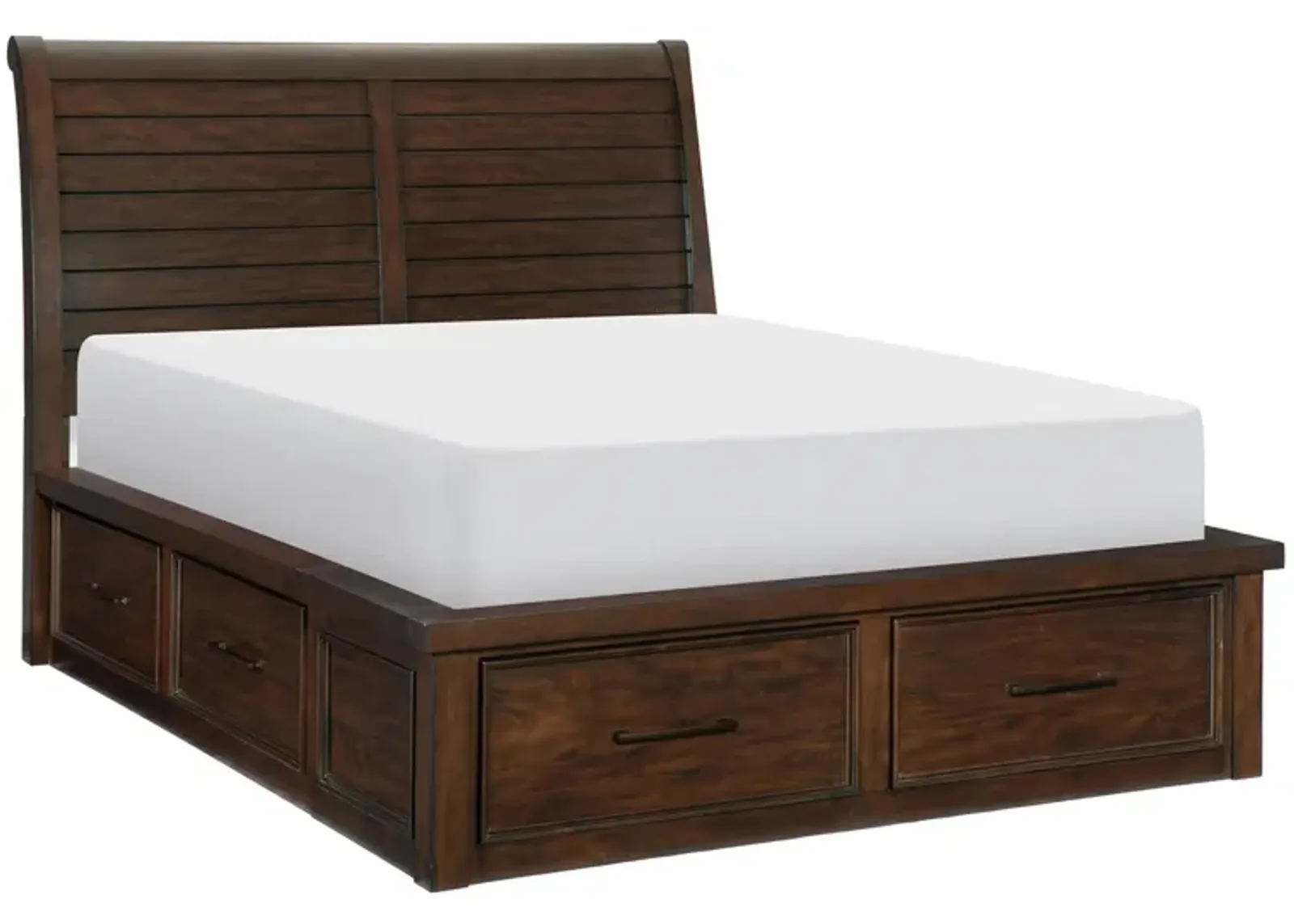 Rosemont Platform Storage Bed in Brown by Homelegance