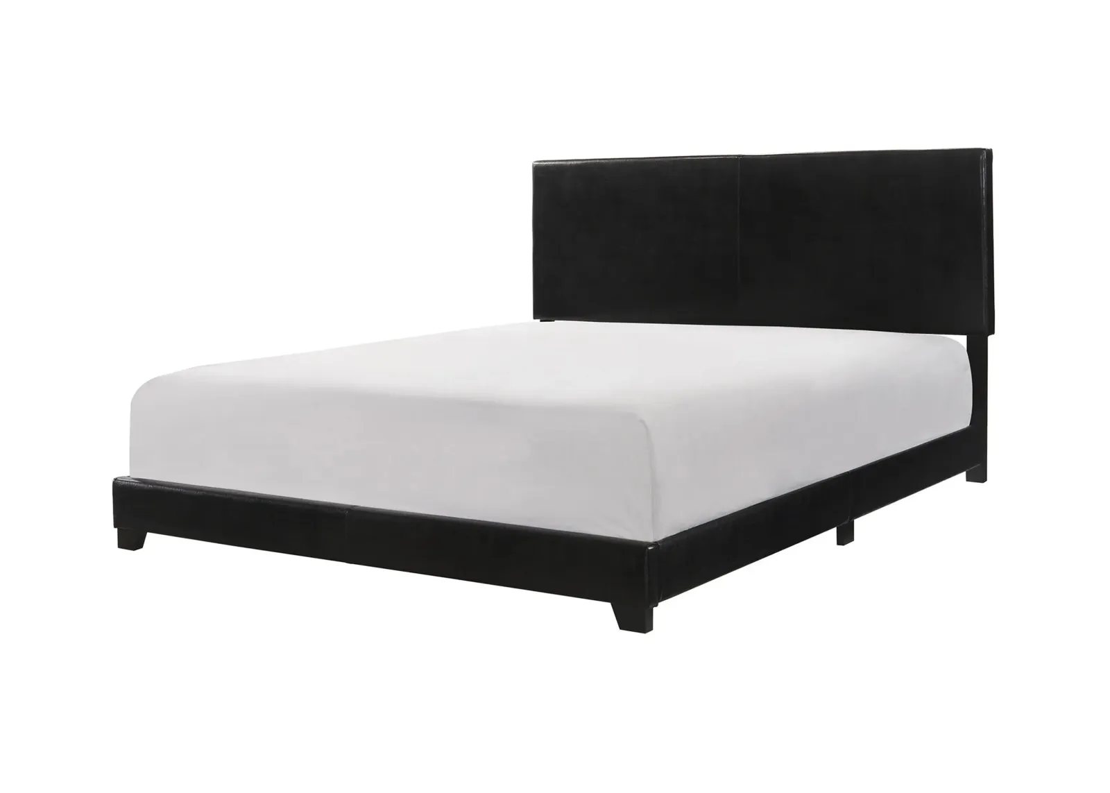 Eric Upholstered Bed in Black by Crown Mark