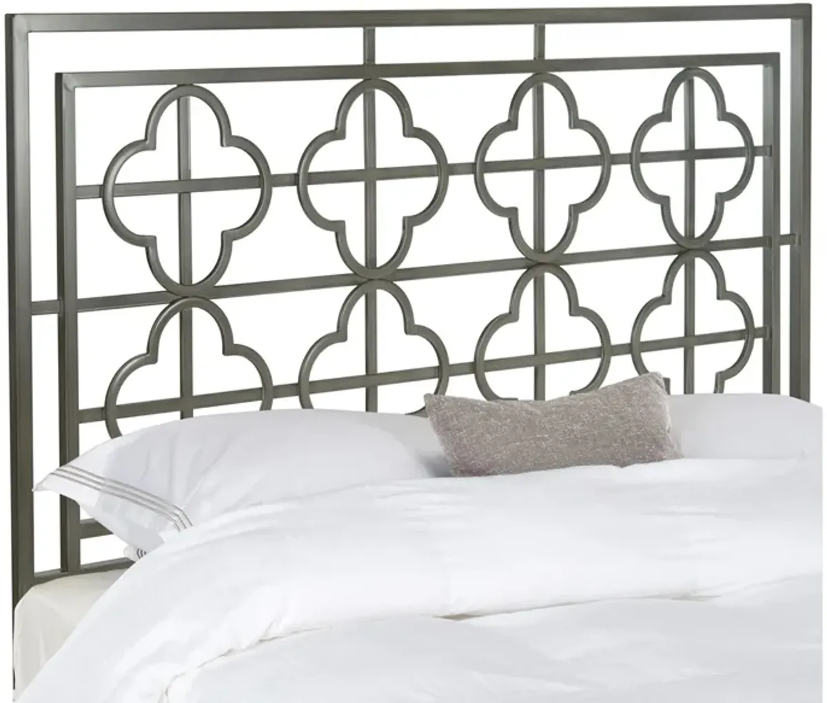 Lucinda Francais King Metal Headboard in Antique Iron by Safavieh