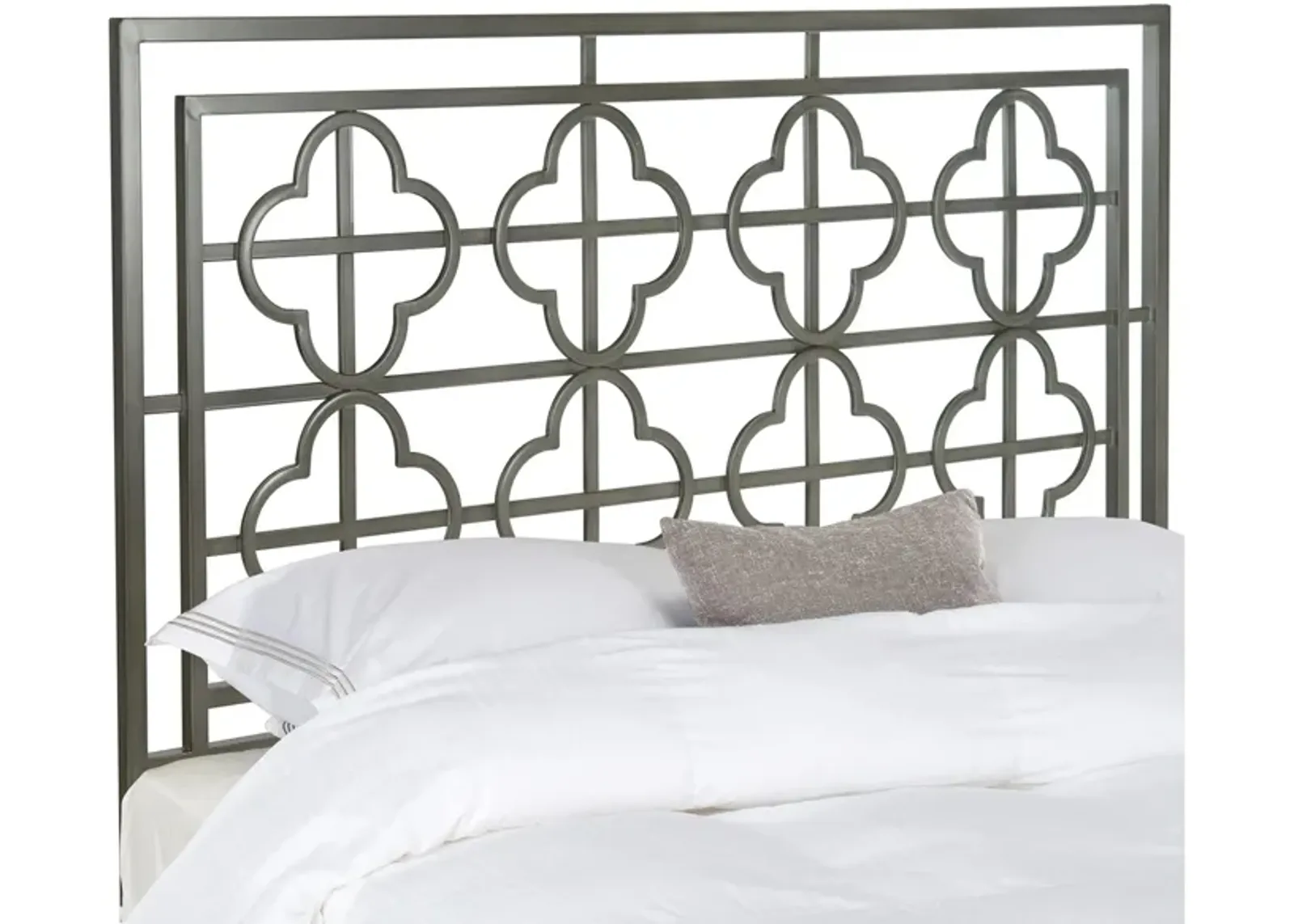 Lucinda Francais King Metal Headboard in Antique Iron by Safavieh