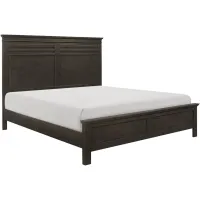 Eastlea Panel Bed in Charcoal Gray by Bellanest