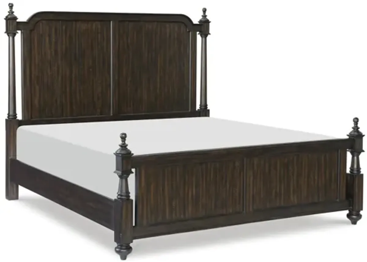 Verano Poster Bed in Driftwood Charcoal by Homelegance