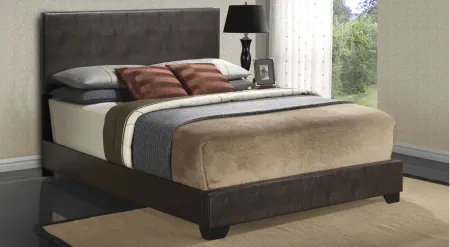 Aaron Upholstered Panel Bed in Cappuccino by Glory Furniture