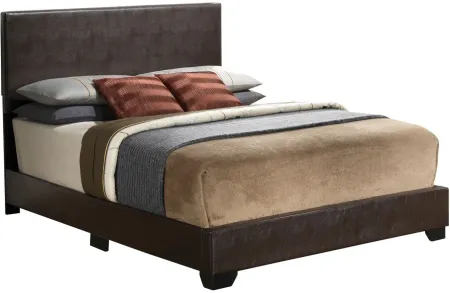 Aaron Upholstered Panel Bed in Cappuccino by Glory Furniture